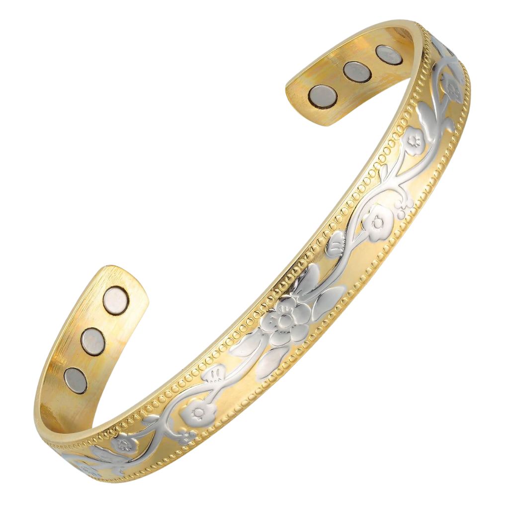 Bransoletka Miedziana "Golden Bloom"