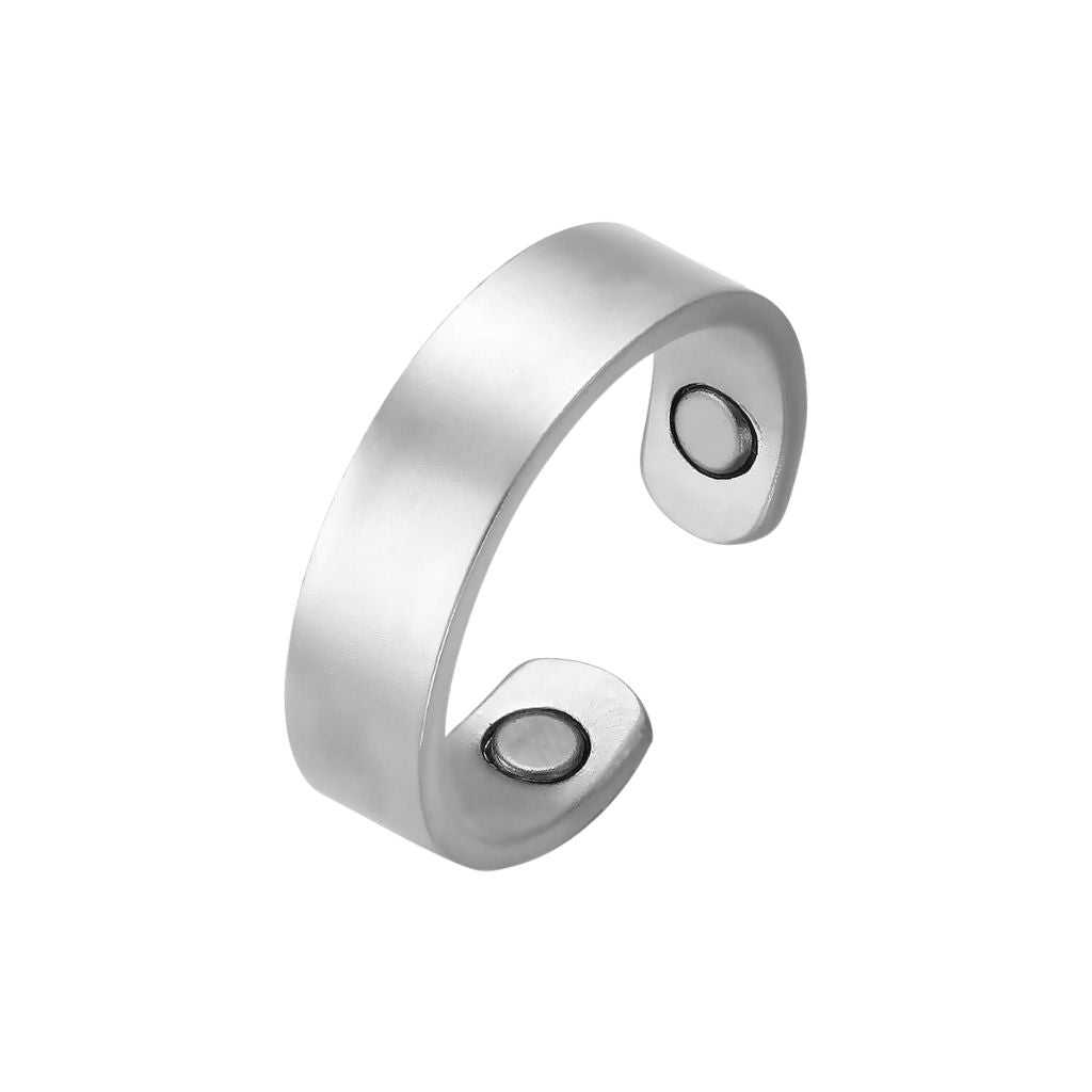 Pierścionek Miedziany "Silver Loop"