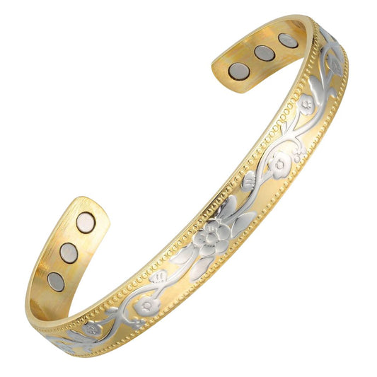 Bransoletka Miedziana "Golden  Bloom"