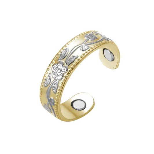 Pierścionek Miedziany "Golden Petal"